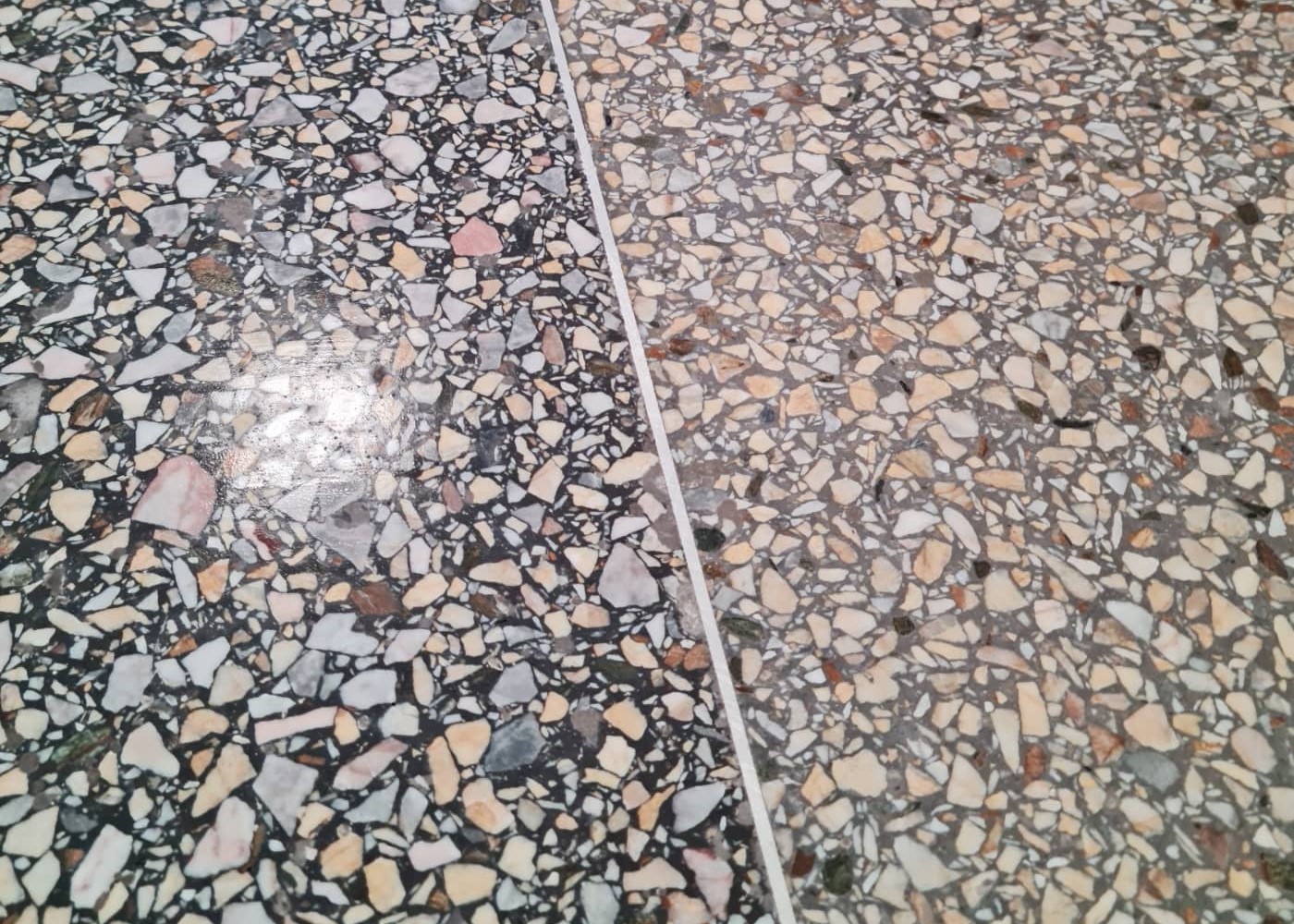 terrazzo grīdu slīpēšana