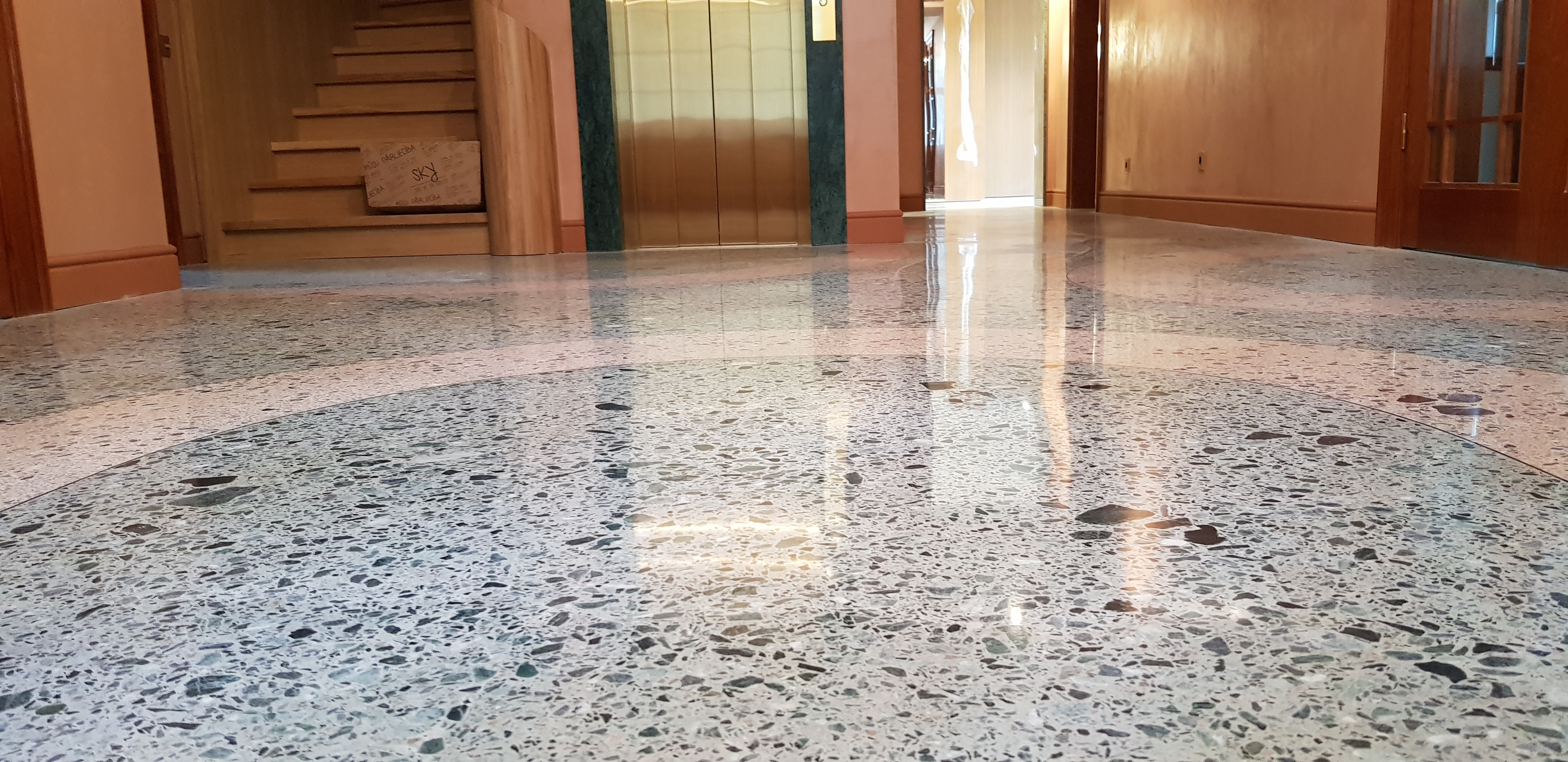 Polished floor